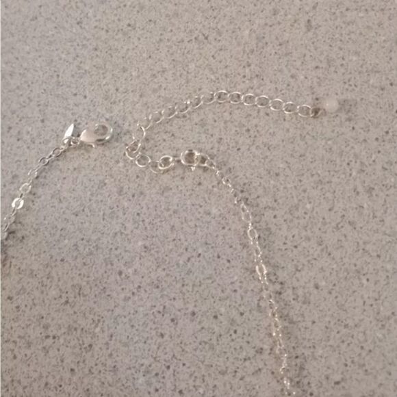 Vintage Avon Silver tone Pink Crystal Flower Disc Choker Necklace 17" W/3... - Picture 3 of 3